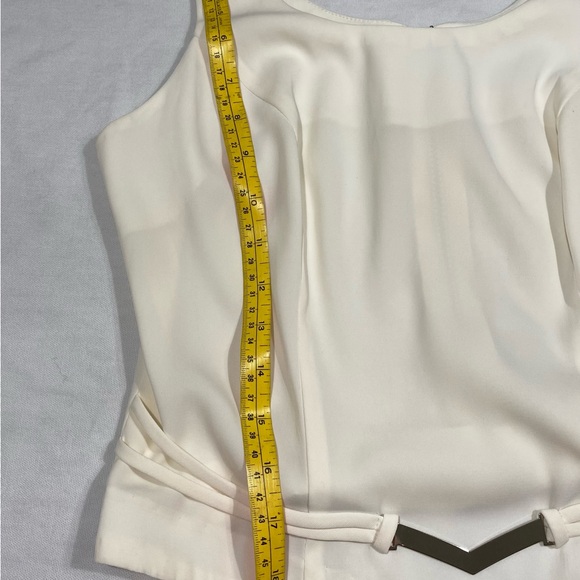 NINA FERRE sleeveless top,size7 see measurement! Cream - Picture 12 of 13